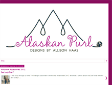 Tablet Screenshot of alaskanpurl.com